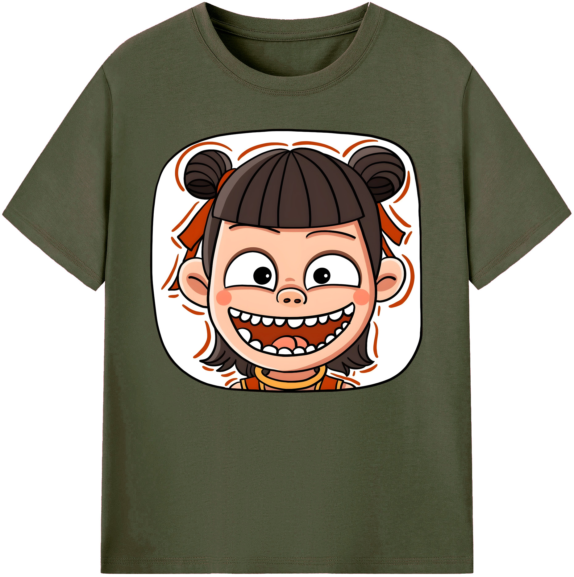 （画像用） Ne Zha 2 ナタ 魔童の大暴れ 綿100％ メンズ半袖Tシャツ｜肌触りやわらか＆通気性